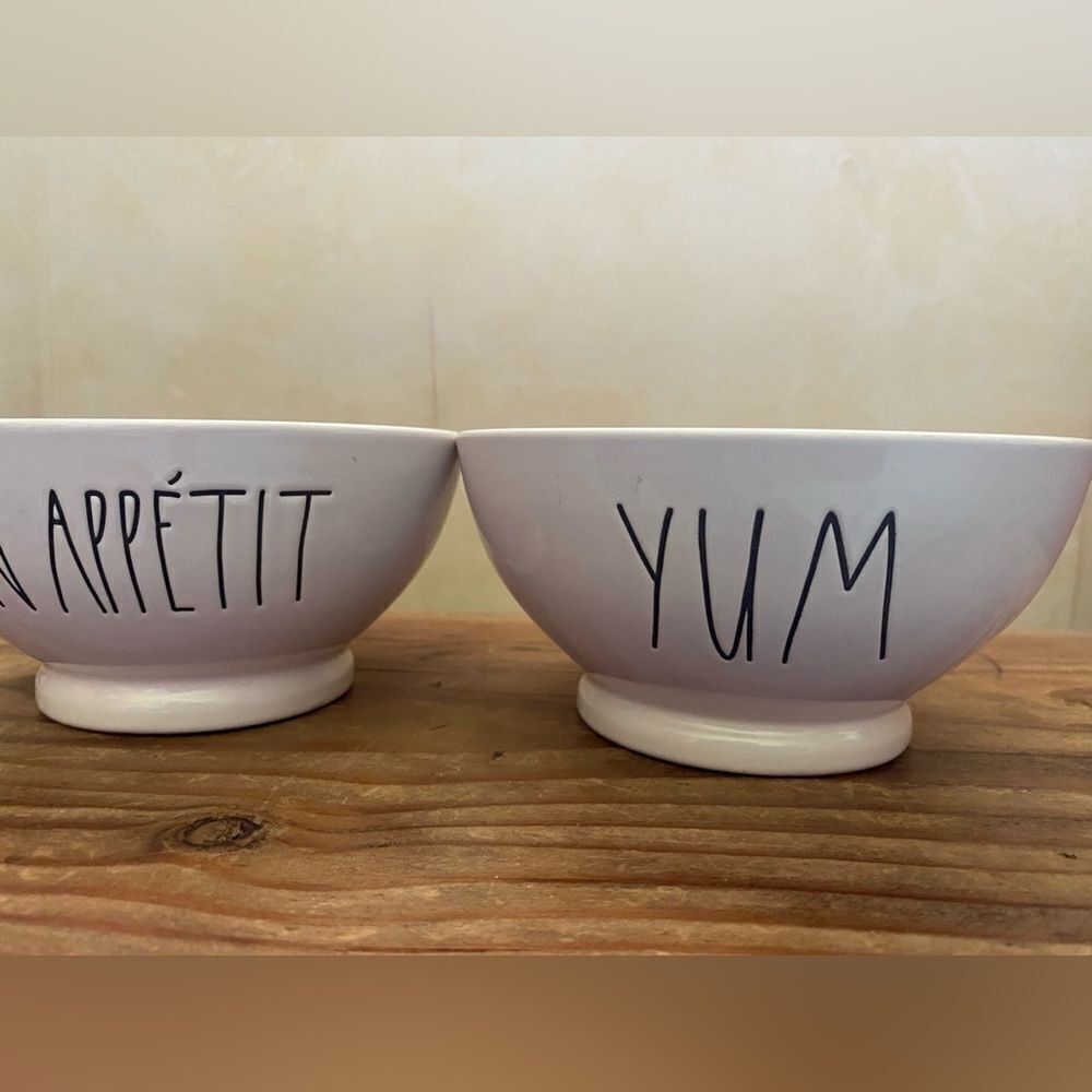 Rae Dunn White Ceramic Bowls Cookware Set - Picture 2 of 8
